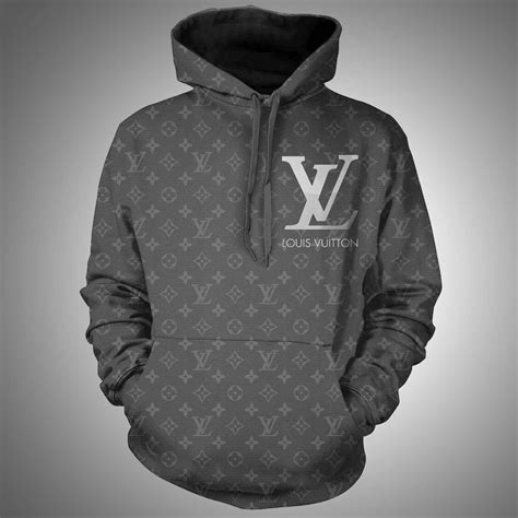 louis vuitton grey metallic red hole sweater|louis vuitton hoodie.